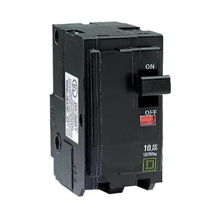 Square D Miniature Circuit Breaker, QO Series, 40A, 2 Pole, 120/240V AC, 10kA at 120/240V AC QO240CP